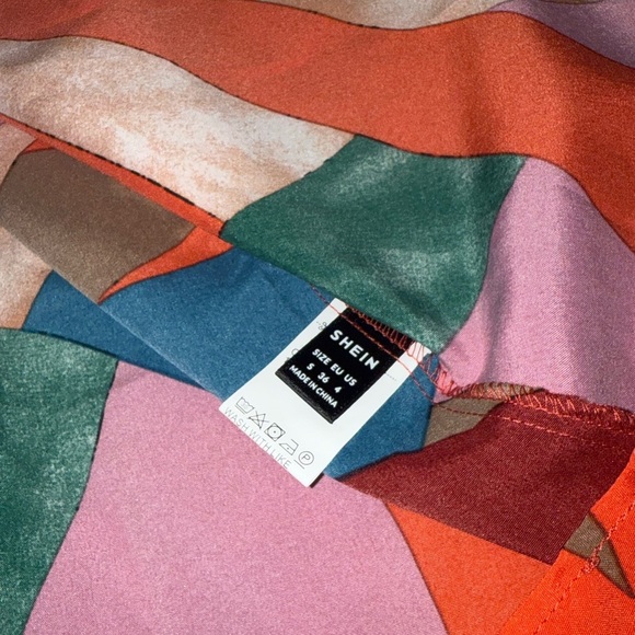 SHEIN Multicolor Maxi Dress Sz S EUC - Picture 5 of 6